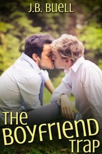 book cover shows title and two young men kissing